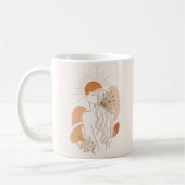Minimalist Boho Woman Art Mug Kaffeetasse (Links)