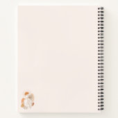 Minimalist Boho Woman Art Notebook Notizblock (Rückseite)