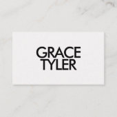 Minimalist Bold Modern QR Code White Business Card Visitenkarte (Vorderseite)