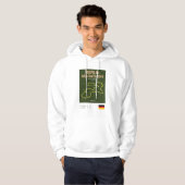 Minimalist Boston Marathon Line Print Hoodie (Vorne ganz)