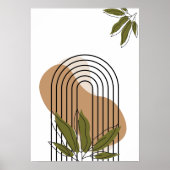 minimalist botanical boho wall art poster (Vorne)