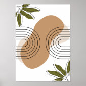 minimalist botanical boho wall art poster (Vorne)
