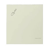 Minimalist Botanical Garden Reader Gift Notizblock (Vorderseite)