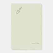 Minimalist Botanical Garden Reader Gift Post-it Klebezettel (Vorderseite)