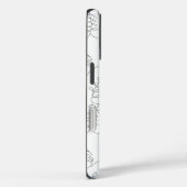  Minimalist Botanical Line Art Leaves Case (Rückseite / Rechts)