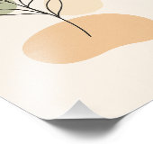 Minimalist Botanical Line Art Poster (Ecke)