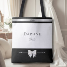 Minimalist Brautgeschenk | Elegante Typografie-Tas