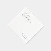 Minimalist Bridal Shower Napkins | Modern Elegant Serviette (Ecke)
