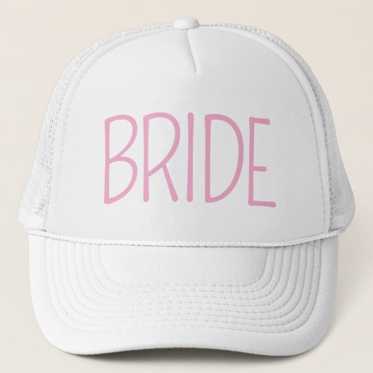 Minimalist Bride Hat Truckerkappe (Vorderseite)