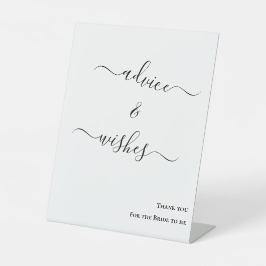 Minimalist Bride to Be Tischschild Sockelschild (Vorderseite)