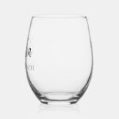 Minimalist Bridesmaid Gift Weinglas Ohne Stiel (Links)