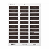 Minimalist Brown Two Border Return Address (Vorne)