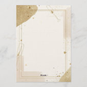 Minimalist Brunch & Bubbly Invitation – Neutral Einladung (Rückseite)