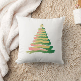 Minimalist Brushstroke Christmas Tree Kissen