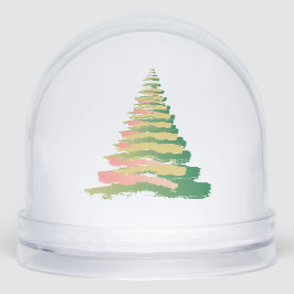 Minimalist Brushstroke Christmas Tree Schneekugeln