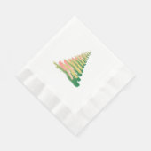 Minimalist Brushstroke Christmas Tree Serviette (Ecke)