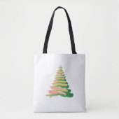 Minimalist Brushstroke Christmas Tree Tasche (Vorderseite)