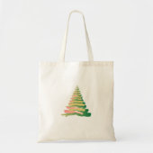 Minimalist Brushstroke Christmas Tree Tragetasche (Vorne)