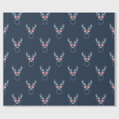 Minimalist Buck silhouette Geschenkpapier (Flach)