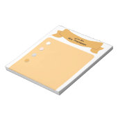 Minimalist Bullet Point Teacher Notepad Notizblock (Rotiert)