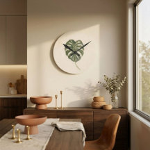 Minimalist buntes Monstera-Blatt moderne Pflanzen