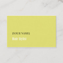 Minimalist Business Card for Hair Stylist
