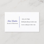Minimalist Business Card for Professionals Visitenkarte (Vorderseite)