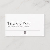 Minimalist Business Card, QR Code Insert Card Visitenkarte (Vorderseite)