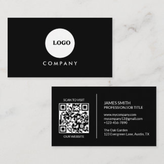 Minimalist Business Card | QR code Visitenkarte