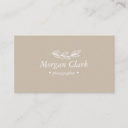 Minimalist Business Card Visitenkarte (Vorderseite)