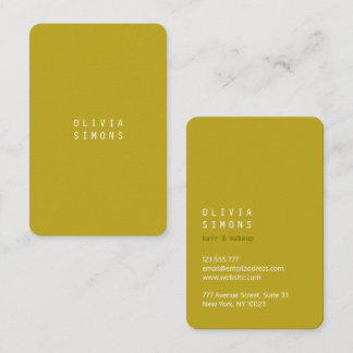 Minimalist Business Cards in trendy Color Visitenkarte