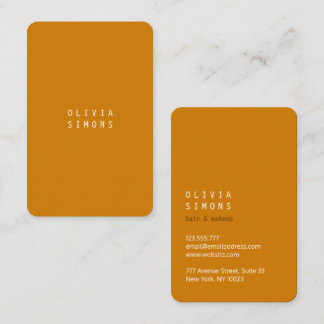 Minimalist Business Cards in trendy Color Visitenkarte