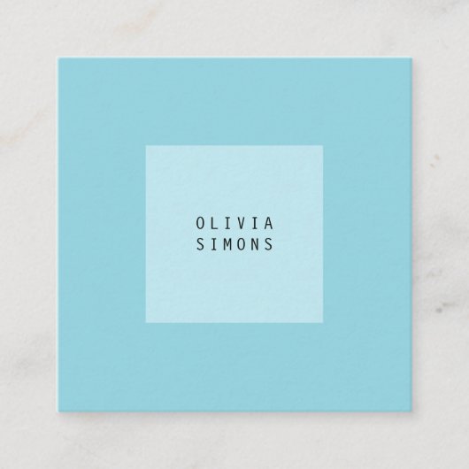 Minimalist Business Cards Quadratische Visitenkarte (Vorderseite)