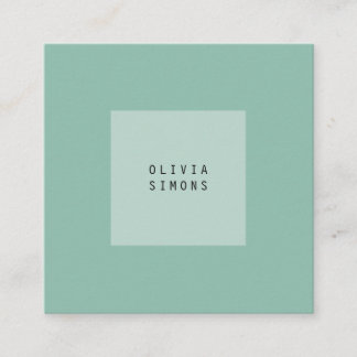 Minimalist Business Cards Quadratische Visitenkarte