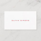 Minimalist Business Cards Visitenkarte (Vorderseite)