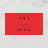 Minimalist Business Cards Visitenkarte (Rückseite)