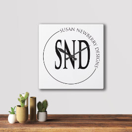 Minimalist Business Corporate Gift and Decor Quadratische Wanduhr