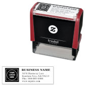 Minimalist Business Logo Custom Return Address Permastempel (Beispiel)