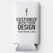 Minimalist Business Office Promotional Blank Selters Dosenkühler (Rückseite)