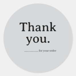 Minimalist Business Thank You Sticker