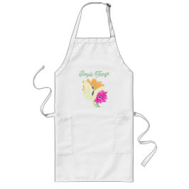 Minimalist Butterfly and Flowers 'Simple Things'  Lange Schürze