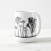 Minimalist Cactus Coffee Mug Kaffeetasse (VorderseiteRechts)