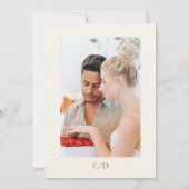 Minimalist Calligraphy Script The Wedding Of Einladung (Rückseite)