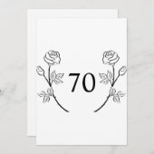 Minimalist calligraphy text birthday party einladung (Vorne/Hinten)