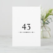 Minimalist calligraphy text birthday party einladung (Stehend Vorderseite)