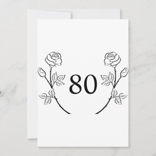 Minimalist calligraphy text birthday party einladung (Vorderseite)