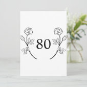 Minimalist calligraphy text birthday party einladung (Stehend Vorderseite)