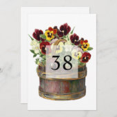 Minimalist calligraphy text birthday party einladung (Vorne/Hinten)