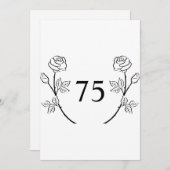 Minimalist calligraphy text birthday party einladung (Vorne/Hinten)