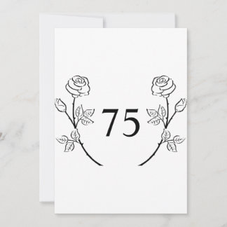 Minimalist calligraphy text birthday party einladung